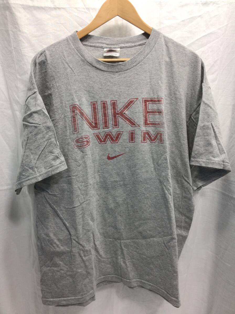 90s NIKE ナイキ SWIM 半袖 Tシャツ グレー L メンズ A39拍卖