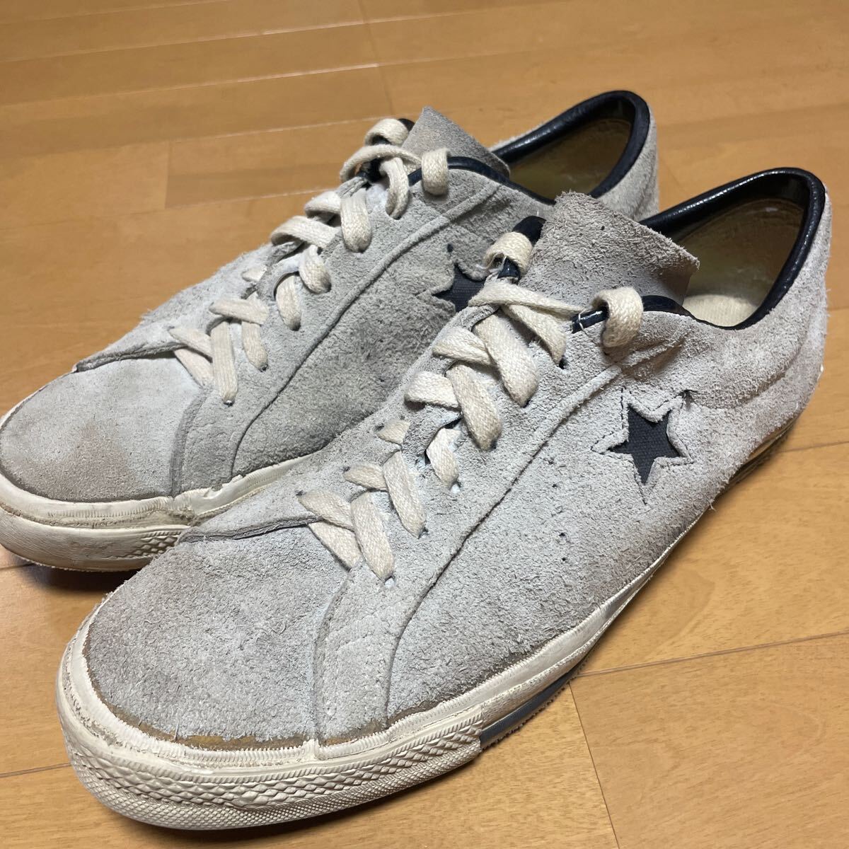 70s converse ワンスター オリジナル グレー US9 ビンテージ USA製 コンバース スエード チャックテイラー オールスター スニーカー 拍卖