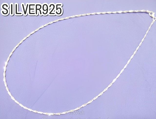 横浜最新 シルバー925♪銀キラキラスクリュー ワイヤータイプチョーカー 41cm 巾2ミリ 5.3g送料無料ネックレス38拍卖