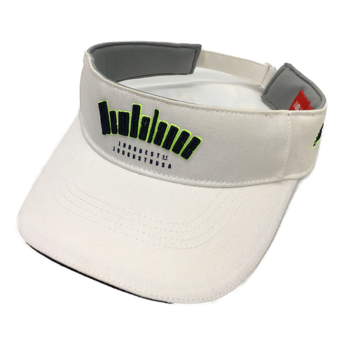 coco 中古【SALE】ニューバランスゴルフサンバイザー ホワイト 白 クールマックスツイル レターパックプラス発送可 K011995拍卖