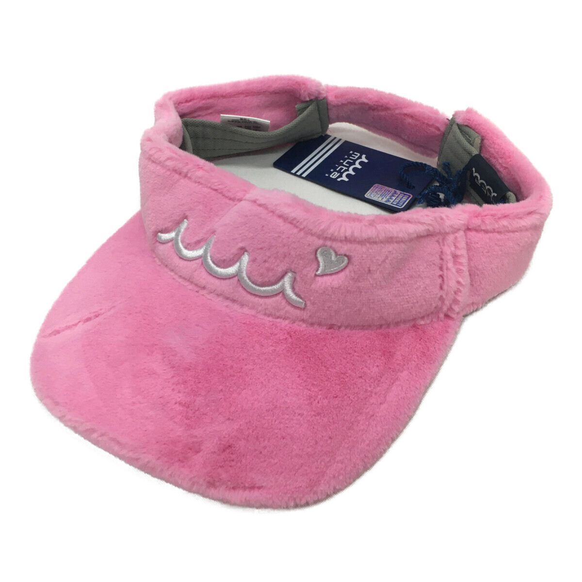 coco 未使用品【値下げ】 ムータマリン muta MARINE サンバイザー フリー ピンク エコファー レターパックプラス発送可 109153拍卖