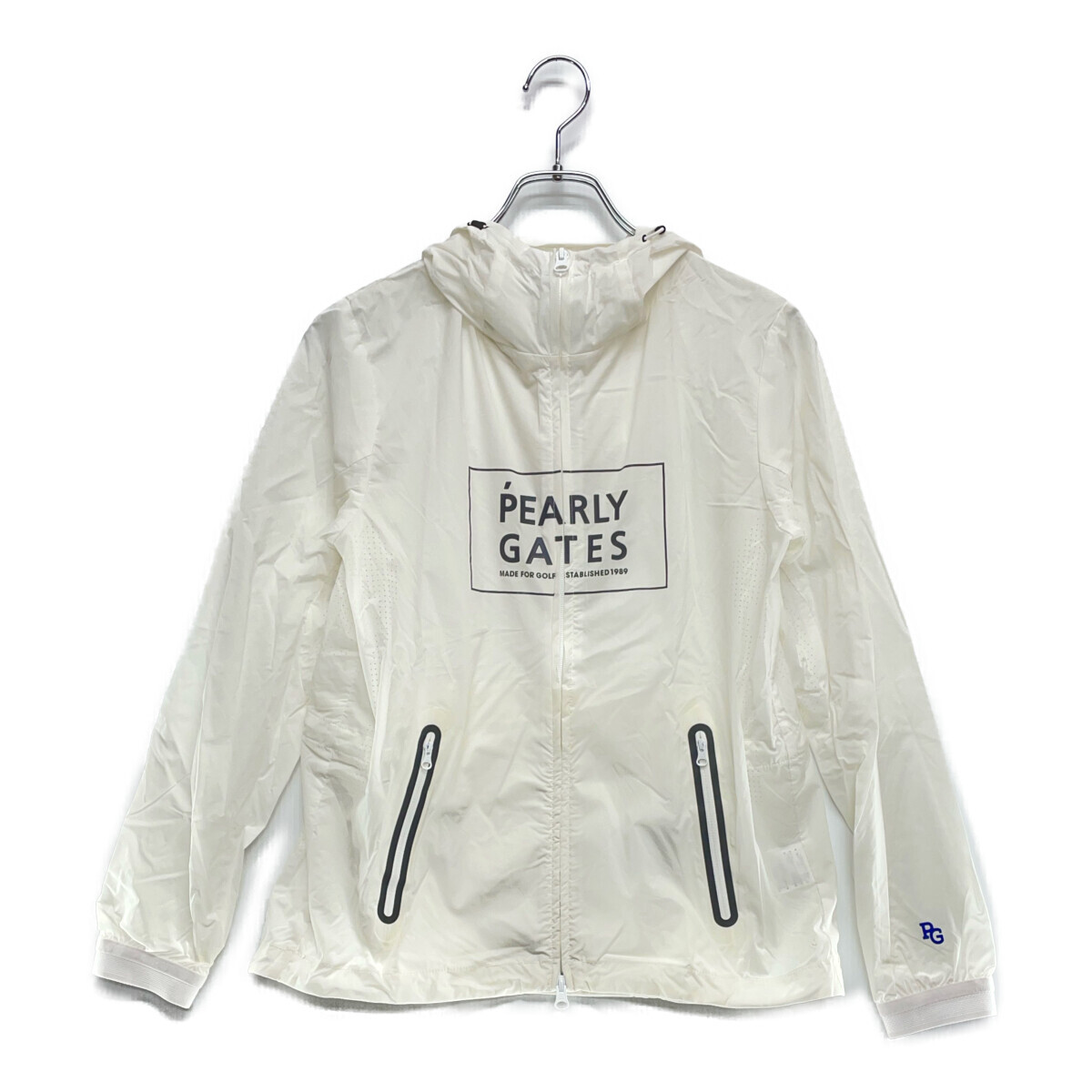 coco 中古【SALE】パーリーゲイツ レディース ダブルジップアウター 0(S) 白 ホワイト 長袖 レターパックプラス発送可 112711拍卖