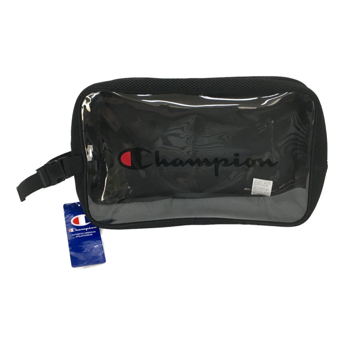 coco 未使用品【SALE】チャンピオンゴルフChampionシューズケース ブラック 前面クリアメッシュ素材軽量レターパックプラス発送可K4852拍卖