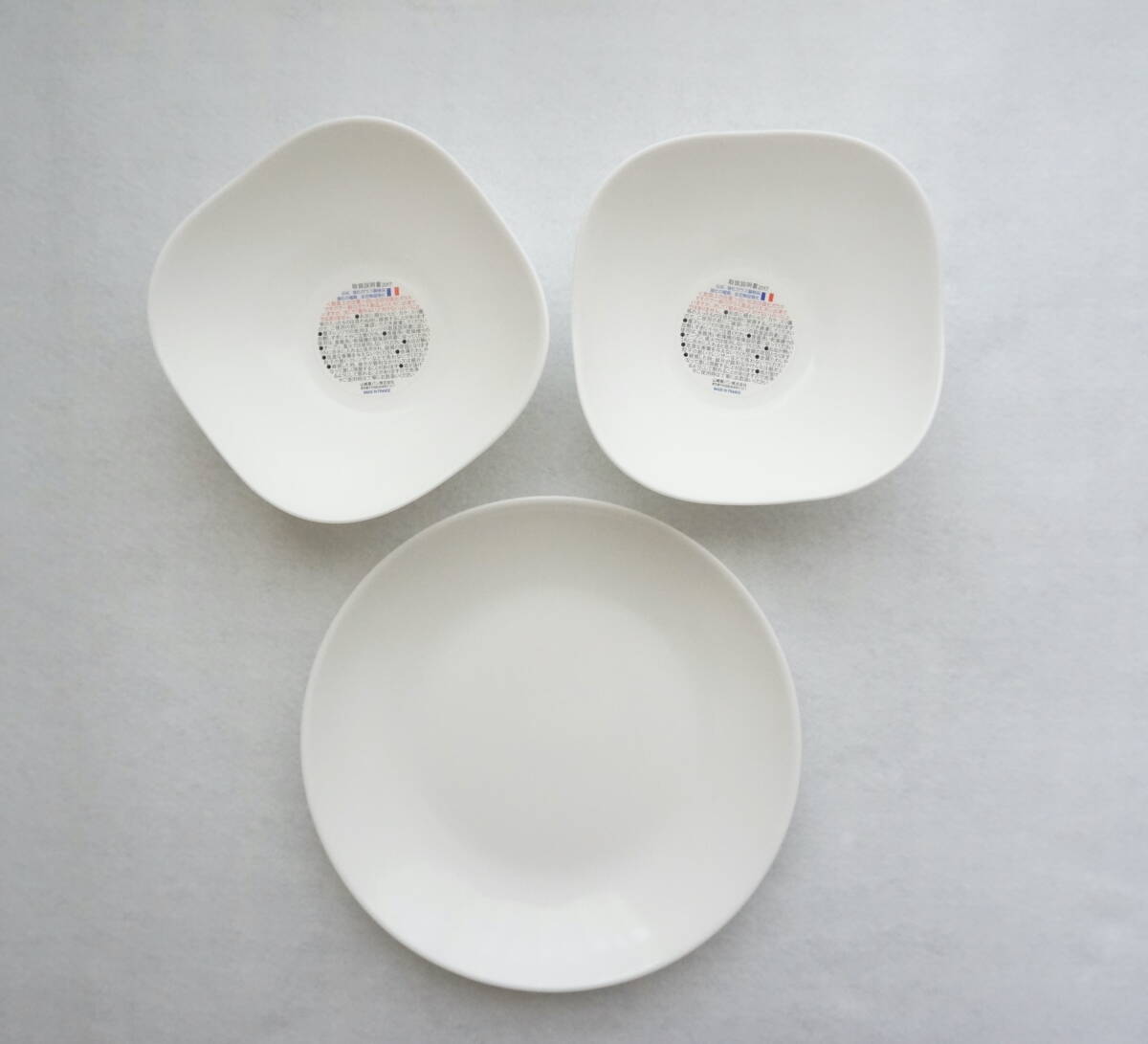 「未使用品」 ヤマザキ春のパン祭り お皿x1 ボウルx2 フランス製 強化ガラス製拍卖