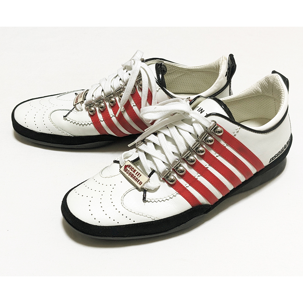 DSQUARED2 1964 レザースニーカー 42 美品 SN251 ディースクエアード拍卖