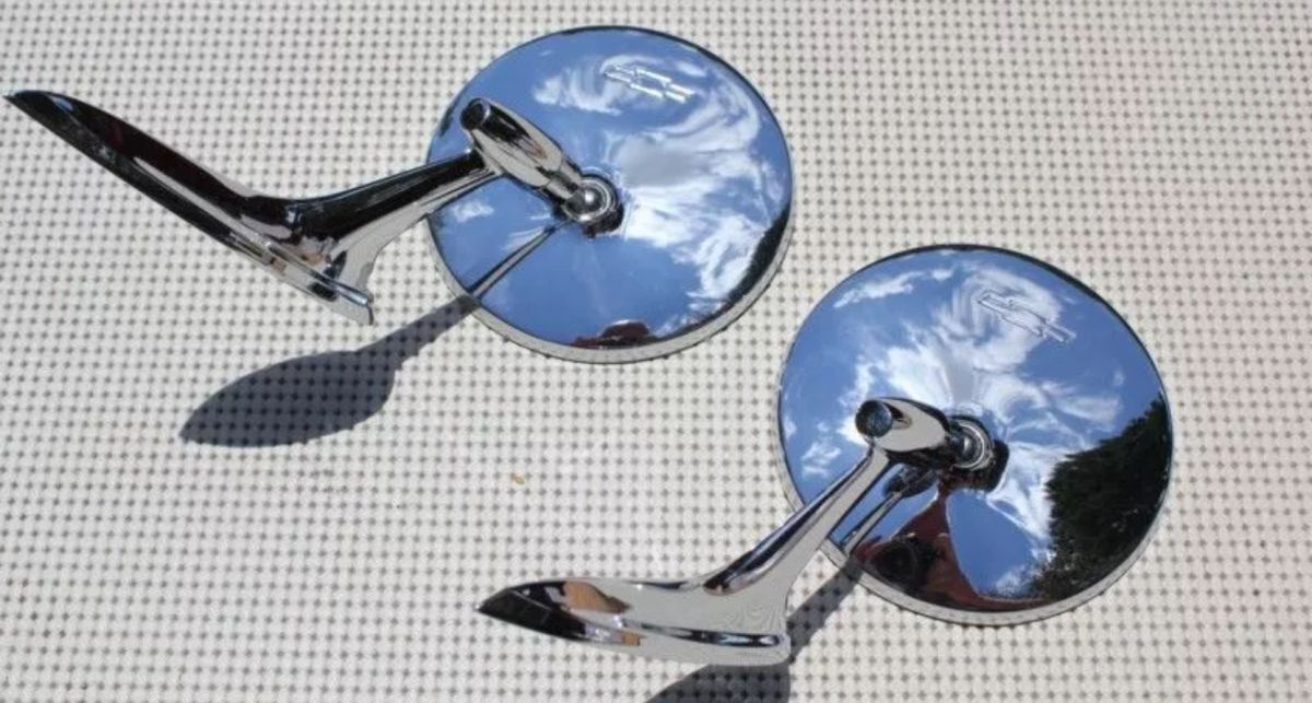 ミラー セット インパラ シボレー 旧車 ベルエア エルカミ シェビー C10 3100 GMC バン ローライダー ムーンアイズ ホットロッド J13201拍卖