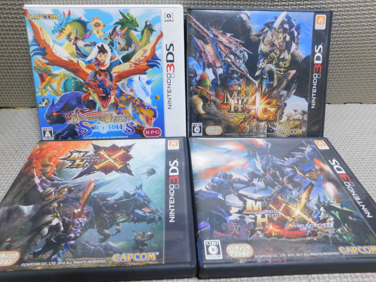 Rう454 3DSソフト 送料無料 同梱不可 4本セット ・モンスタハンター ストーリーズ ・4G ・クロス ・ダブルクロス拍卖