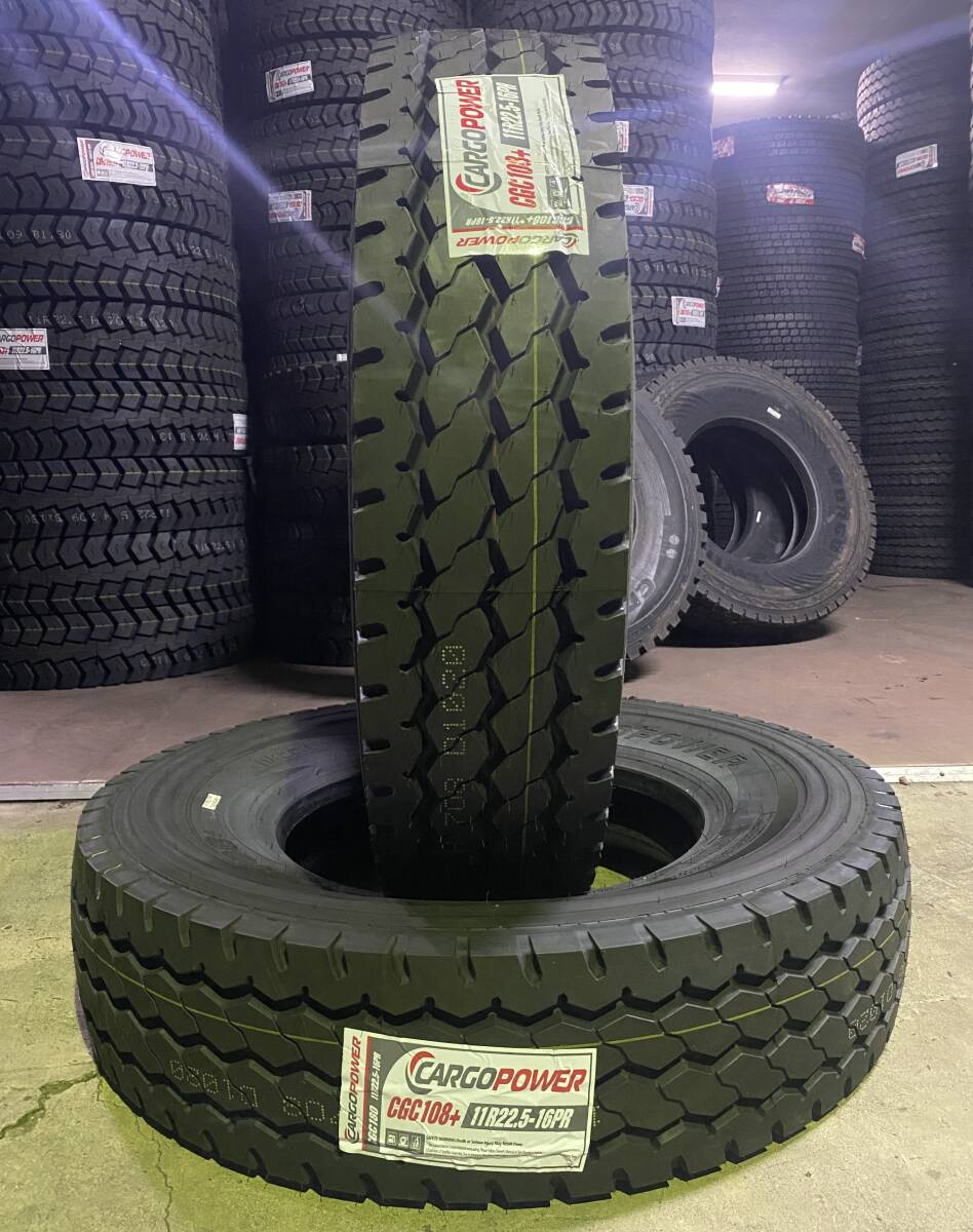 激安大型トラック新品タイヤ TBM27 11R22.5 16PR 146/143L CGC108+ CARGO POWER 2024年製 4本セット拍卖