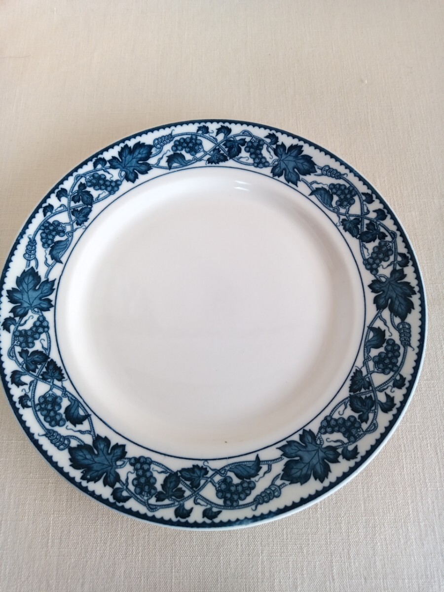 11980 ★★ ニッコー・ダブル フェニックス アイロンストーン 葡萄柄 皿拍卖