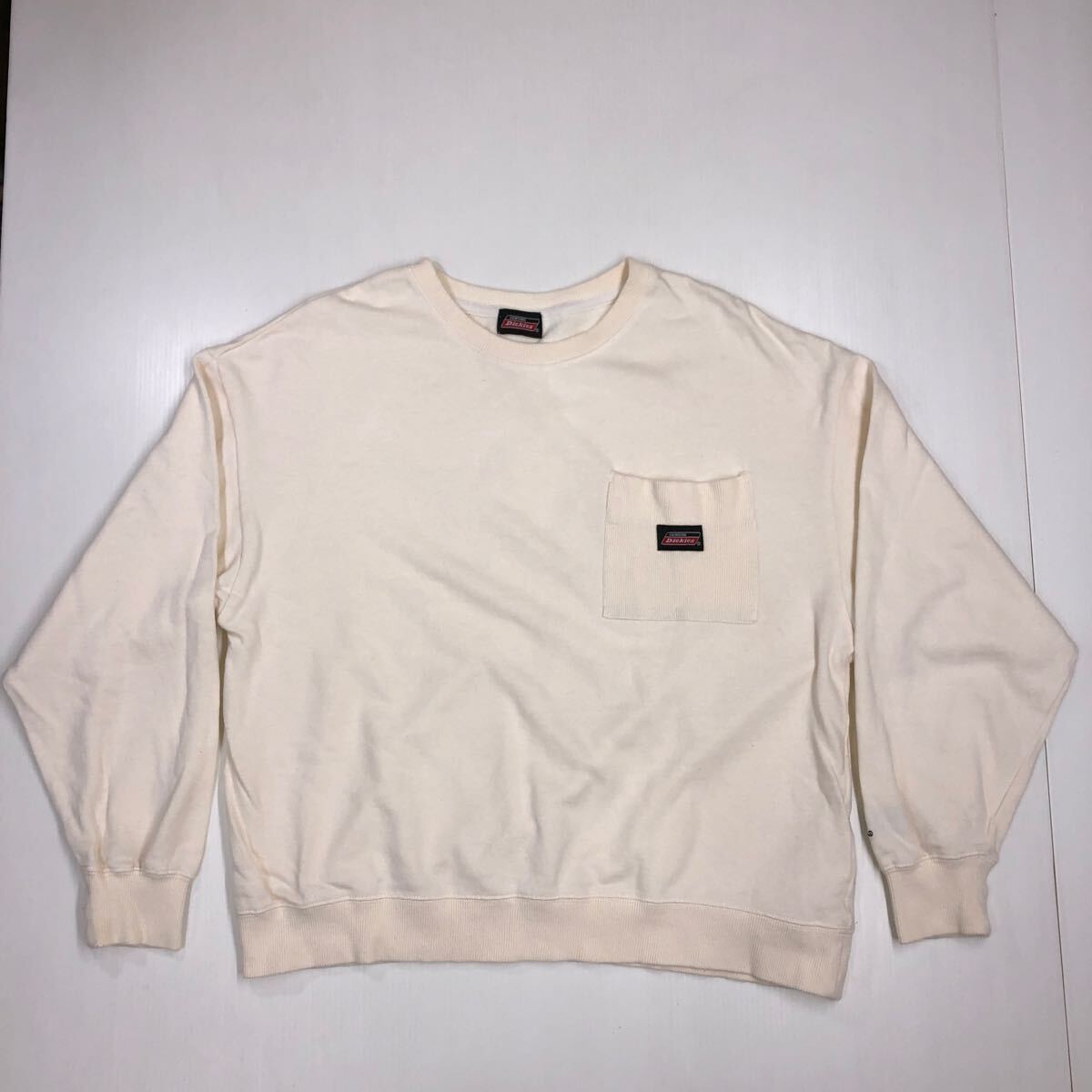 Dickies ディッキーズ スウェットトレーナー ポケット ロゴ刺繍(袖部) メンズ Mサイズ 44-67拍卖