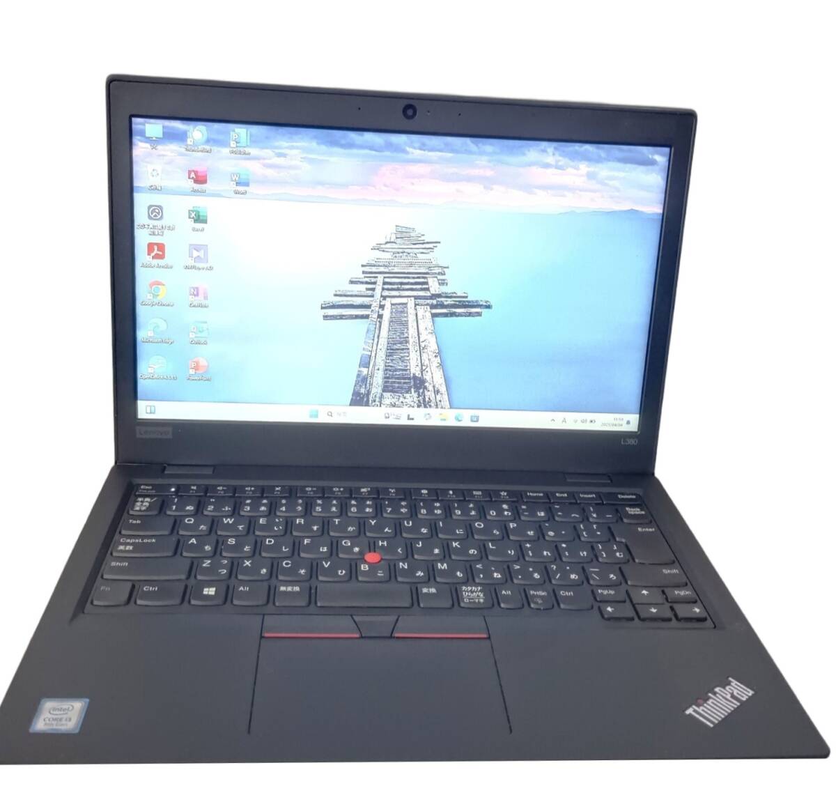 【驚速 LENOVO L380 i3-8130U 2.2GHz x4+8GB+M.2 SSD128GB 13.3インチワイドノートPC】Win11+Office2021/WEBカメラ A040405拍卖