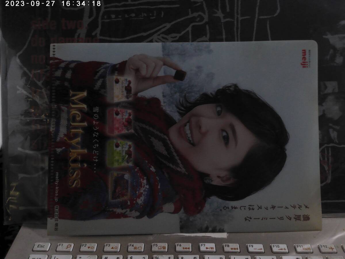 新垣結衣 / 雪のようなくちどけ・・・Meltykiss 宣伝用クリアファイル meiji 拍卖