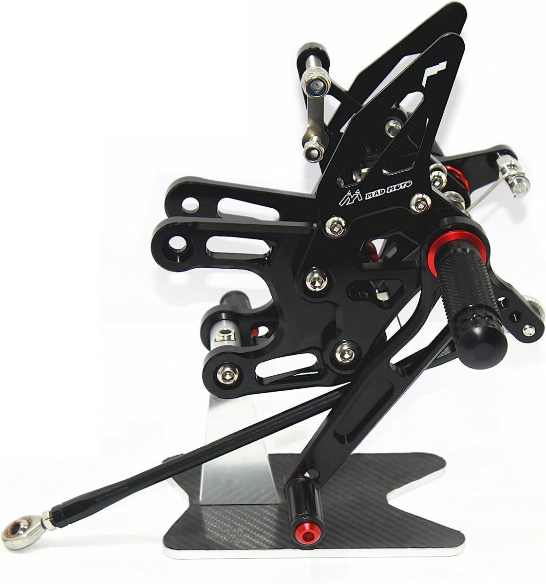 ☆限定特価 ZX10R 高品質 バックステップ ポジション5段階調整 2008~2010 ブラック Ninja拍卖