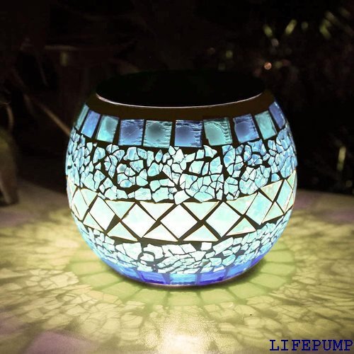 LEDGLEソーラーライト ガーデンライト ガラスラン デン パーティー クリスマス 装飾用 プレゼントにも最適 17174拍卖