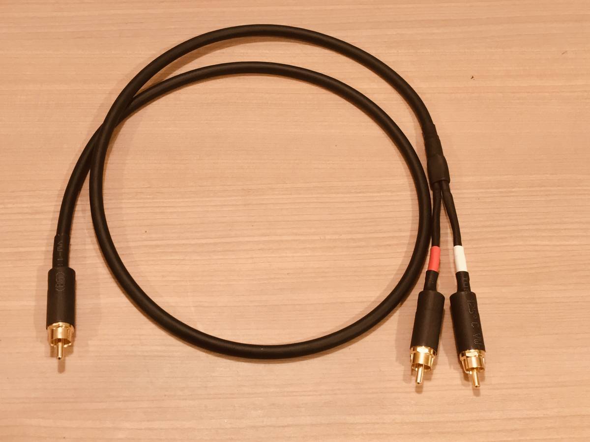 ★1RCAオス-2RCAオス MOGAMI 2534 3.2m スプリッター Yケーブル ノイトリック NYS352AG 金メッキ 分配ケーブル サブウーファー増設拍卖