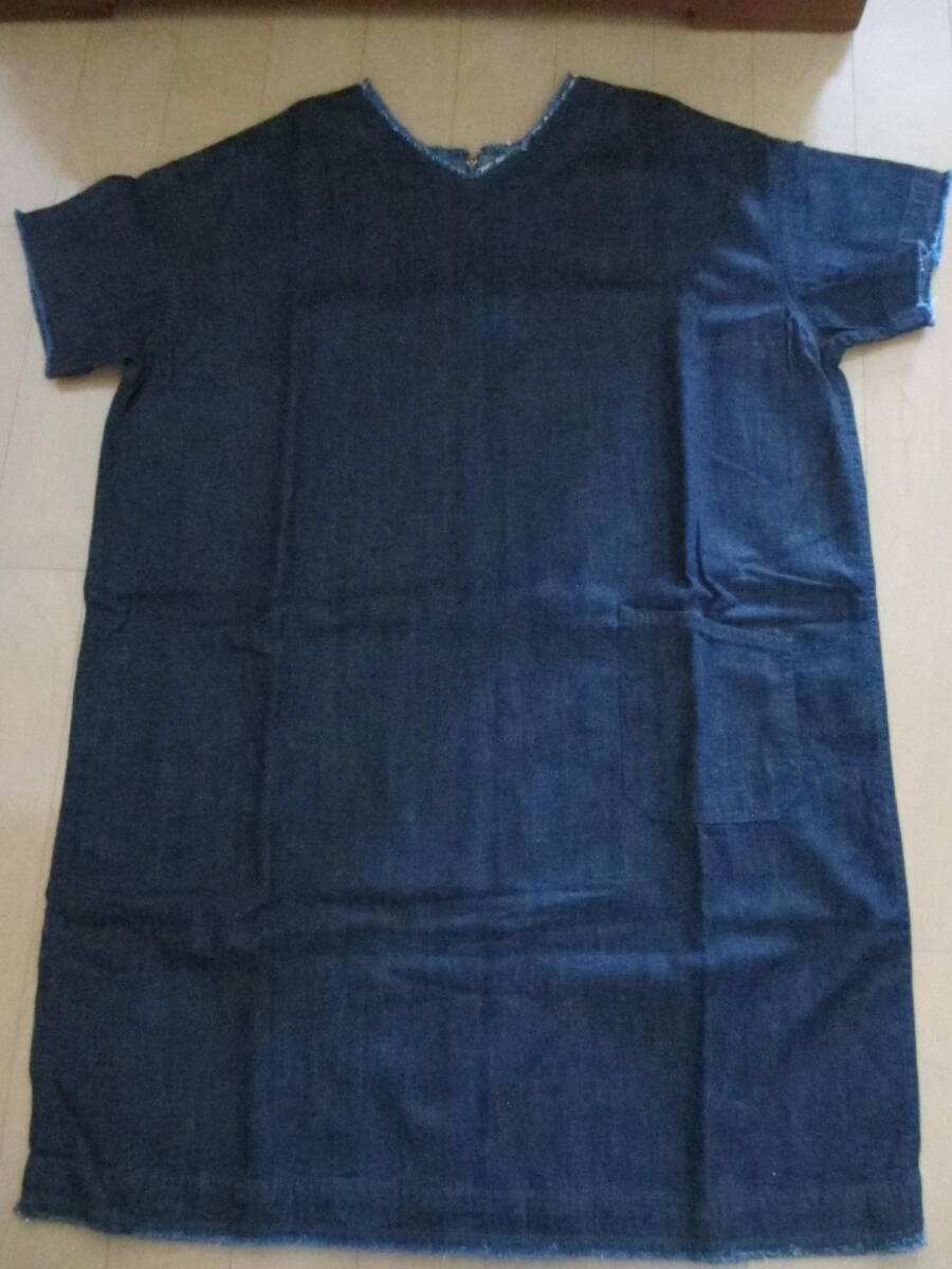 【極美品】JOHNBULL ボックスシルエット デニムワンピース F 日本製拍卖