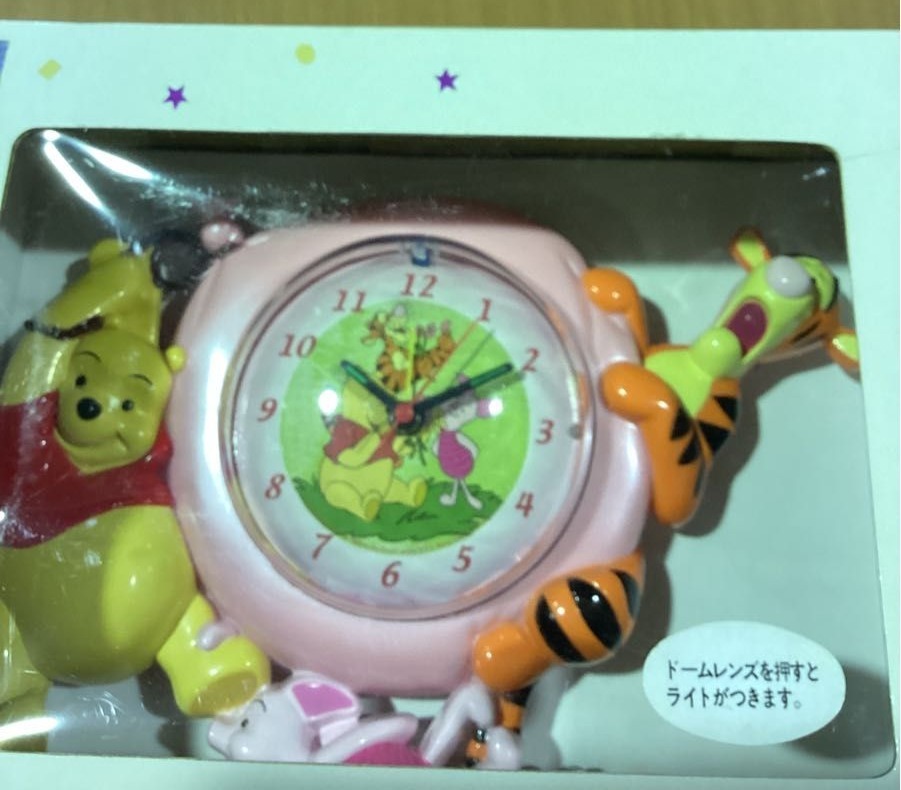 くまのプーさん アラーム時計 目覚まし時計 ピンク 中国製 未開封 インテリア ★0242 A-3拍卖