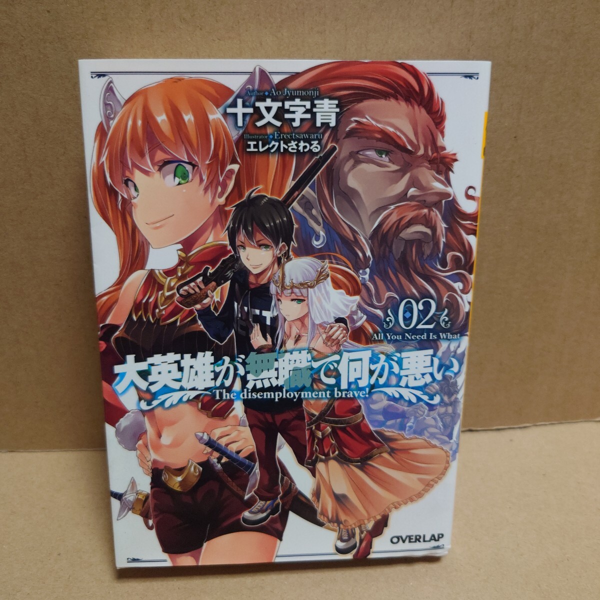 大英雄が無職で何が悪い 02 All You Need Is What 著者:十文字青 / エレクトさわる 発行所:オーバーラップ 2014年9月25日 初版第1刷発行拍卖