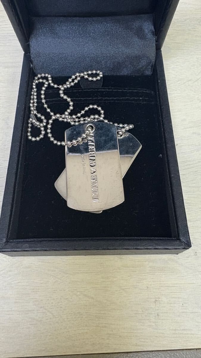 D&G ドルチェ&ガッバーナ ドッグタグ ボールチェーン ダブル ネックレス アクセサリー ネックレス拍卖