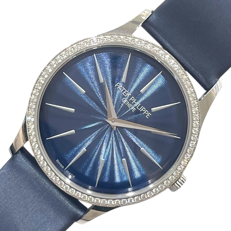 パテック・フィリップ PATEK PHILIPPE カラトラバ 4997/200Gー001 ブルー K18WG 腕時計 メンズ 中古拍卖