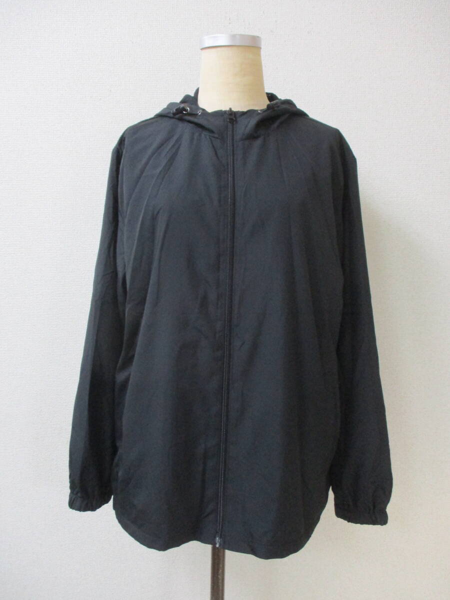 SORSA ソルサ レディース ジップアップパーカー 4L ブラック 裏地メッシュ 大きいサイズ拍卖