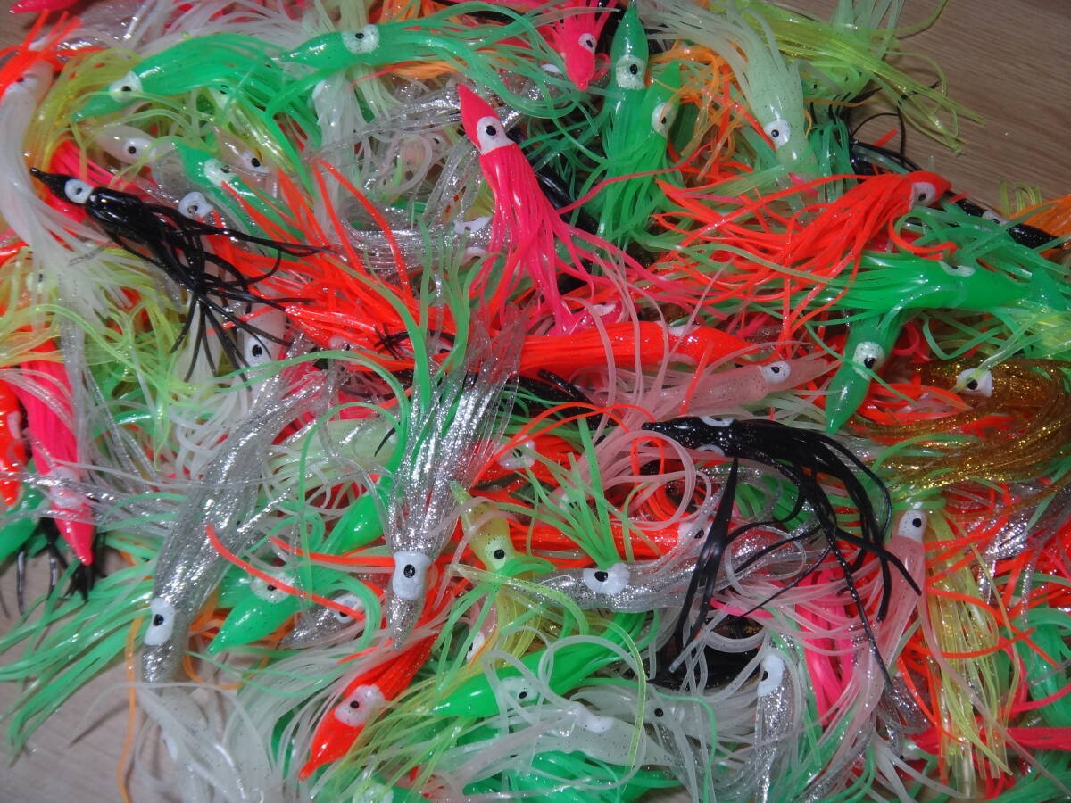 タコベイト 4.0号 11.5~12.5cm 20個 ヒラメ サケ・アキアジ釣り 船釣り スカート アソート拍卖