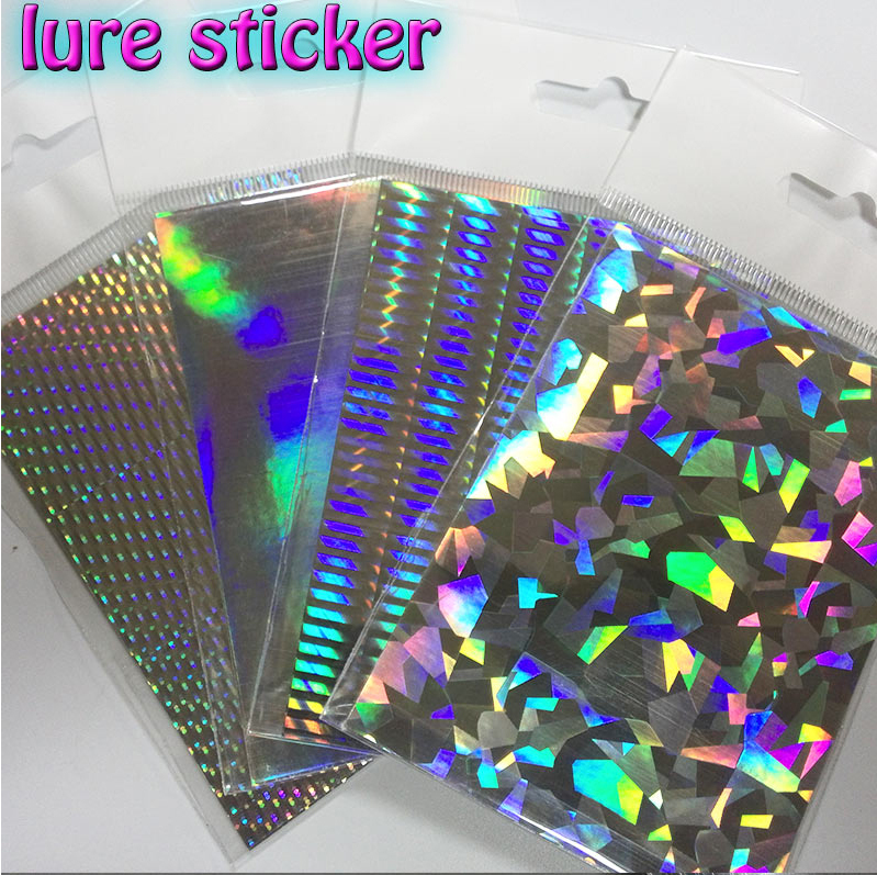 ジグ ルアー シャクリ等 自作制作用 ホログラムシール メタルシールステッカー RS-2.3.6.7 4種セット拍卖