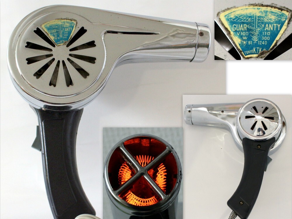 1272/中古/TOKYO KTK.co. ヘアードライヤー(冷風・温風)※2025年4月8日 動作確認済 ★昭和レトロ.アンティーク家電.ビンテージ家電拍卖