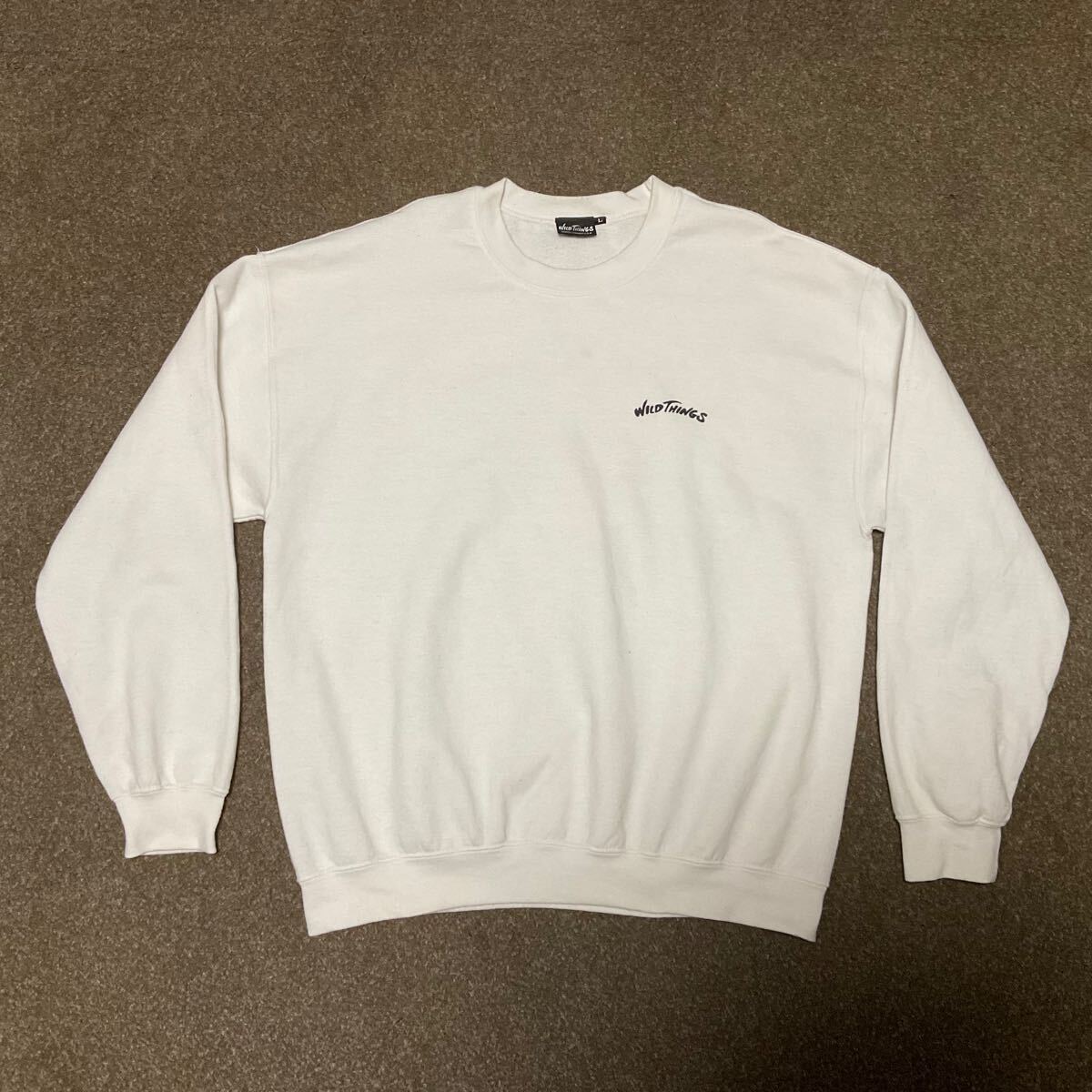★wildthingsトレーナーLサイズ★スウェット★ホワイト★ワイルドスイング拍卖