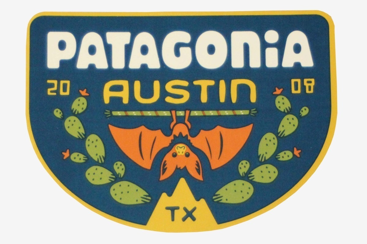 訳有 パタゴニア ステッカー オースティン テキサス スペシャル コウモリ PATAGONIA AUSTIN TEXAS 海外 店舗限定 アメリカ USA シール 新品拍卖