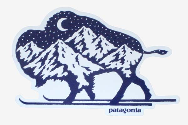 パタゴニア ノルディック バイソン ステッカー Patagonia NORDIC BISON STICKER 牛 スキー シール デカール キャンプ ギア カスタム 新品拍卖