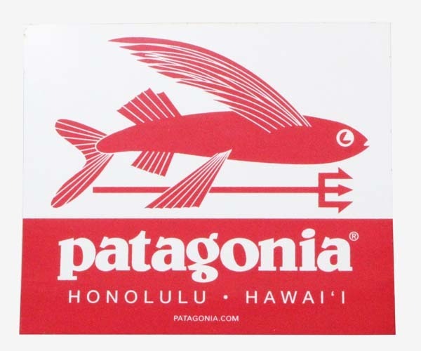 訳有 パタゴニア ステッカー ホノルル ハワイ トライデントフィッシュ 旧 PATAGONIA HONOLULU HAWAII アメリカ 店舗限定 魚 海外 紙製 新品拍卖