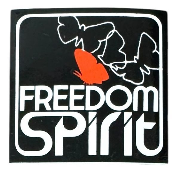 訳有 フリーダム スピリット ステッカー 小 FREEDOM SPIRIT STICKER アウトドア カスタム デコ 蝶 バタフライ ハンター 狩猟 射撃 シール拍卖