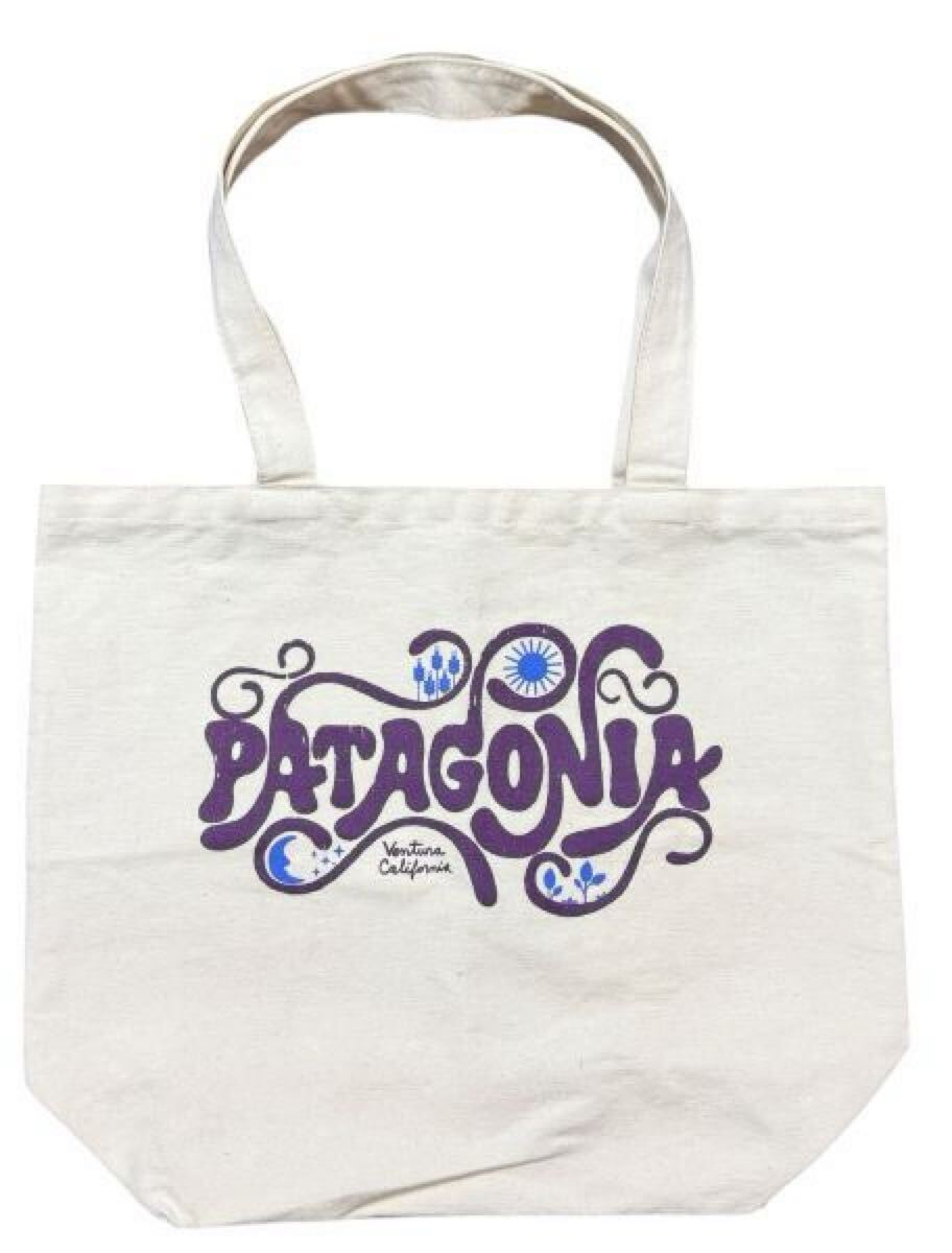 貴重 美品 パタゴニア アート ロゴ トート 91478 PATAGONIA TOTE BAG CANVAS エコ マーケット キャンバス バッグ コレクション コットン 拍卖