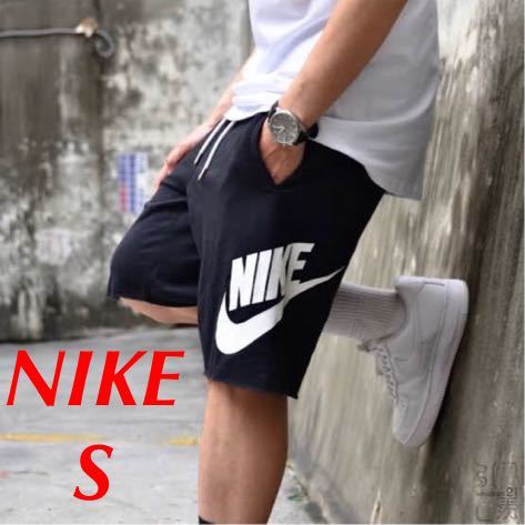 【S】ナイキ NIKE 新品 エッセンシャル メンズ フレンチテリー アルムニ ショートパンツ スウェットショート ハーフパンツ 黒 ブラック拍卖