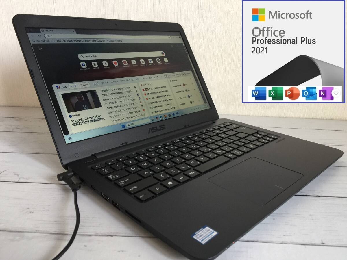 O彡 ASUS R417YA AMD E2-7015 1.5GHz/4G/SSD 128G/14型1,366×768/Win11+2021拍卖