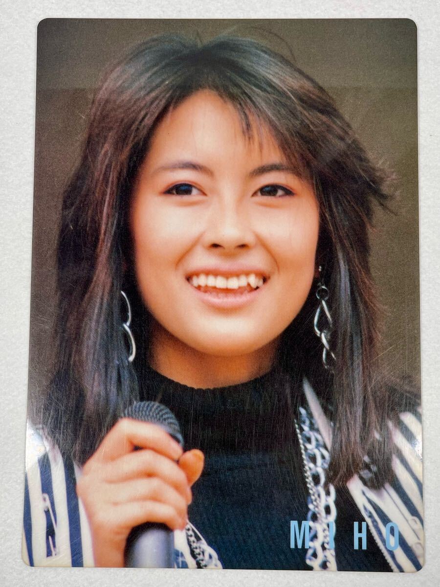 昭和レトロ 中山美穂 下敷き 当時物【デットストック】駄菓子屋 アイドル ミポリン ②拍卖