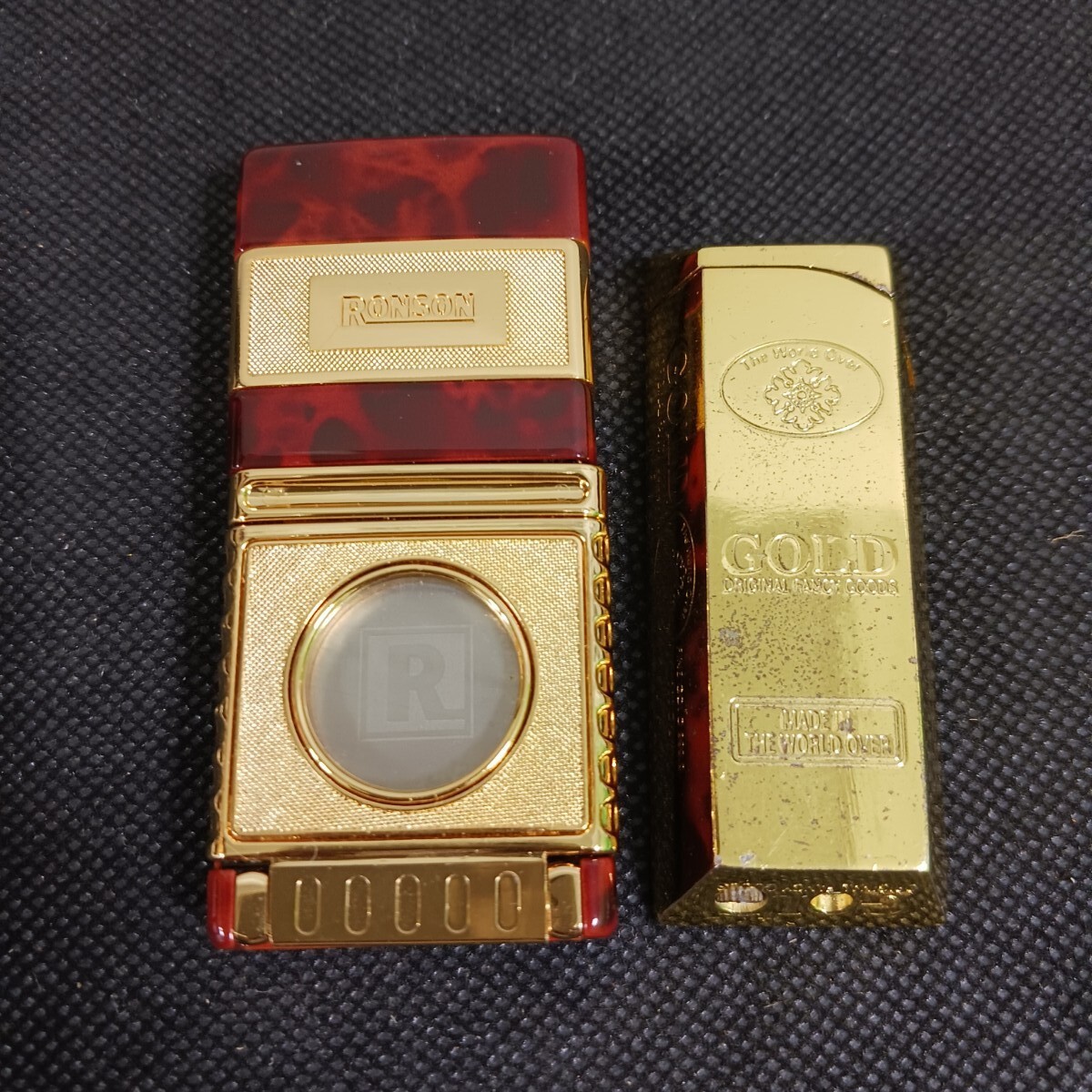 RONSON べっ甲 ライター/インゴット風 ライター拍卖