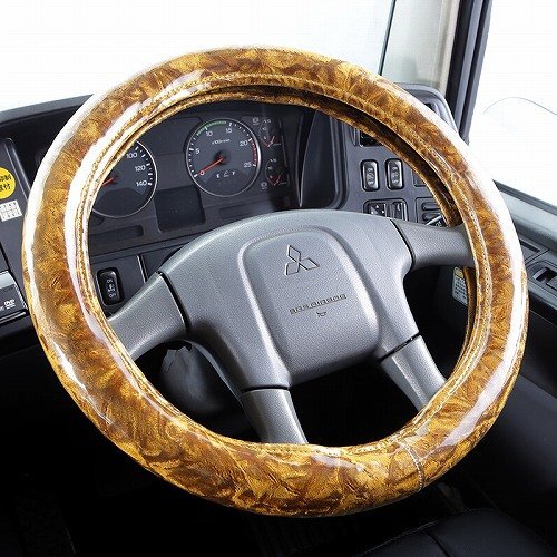 トラック内装 チンチラ 極太ハンドルカバー ビニール付 ゴールド 2HL/ギガ 320フォワード ビッグサム【送料800円】拍卖