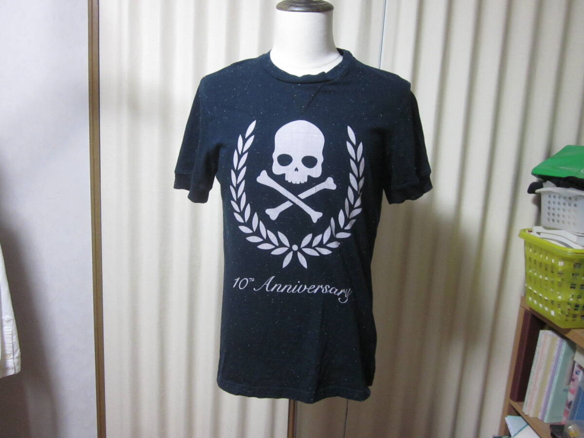 ☆☆☆【11/17・大幅値下げ】HYDROGEN スカルデザイン Tシャツ:ブラックカラー&スカルデザイン:並行品・ルーマニア製:サイM:送料無料拍卖