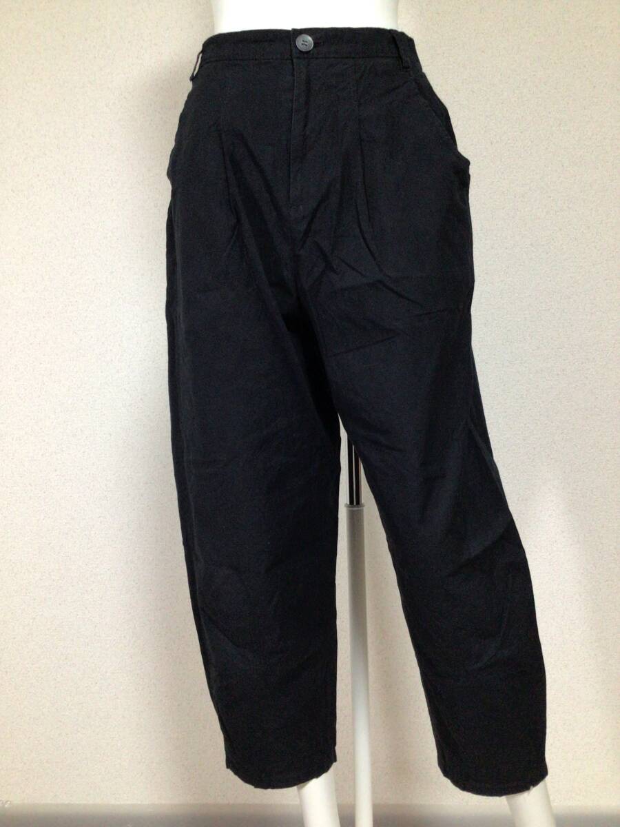 M2307/センソユニコ i+mu 着回しパンツ/38/ブラック拍卖