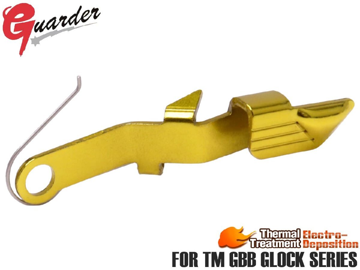 GLK-155(B)GD GUARDER エクステンデッド スチールスライドストップ for マルイ G17/G18C/G19/G22/G26 Gen3/Gen4拍卖