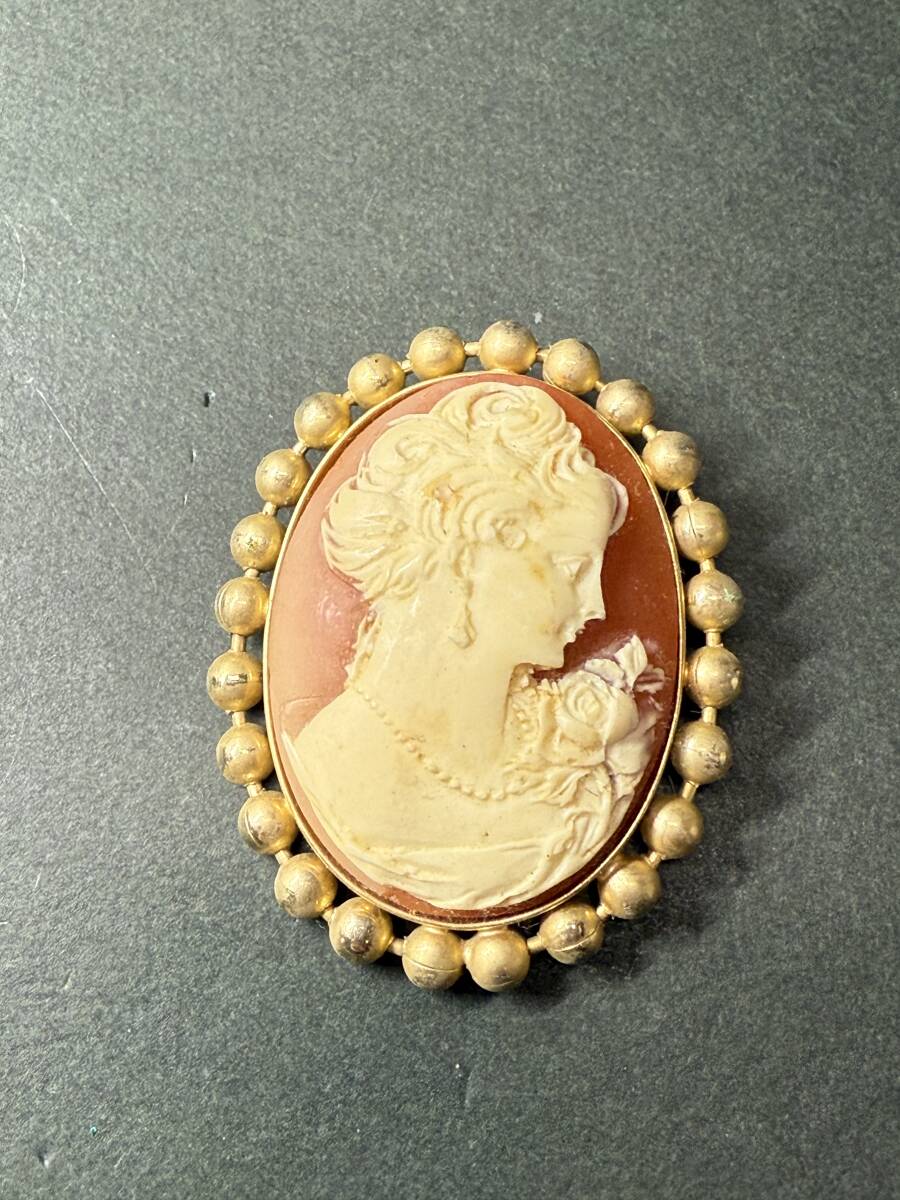 ★コレクター必見 ビンテージ カメオ風 ブローチ アンティーク レディース アクセサリー 飾り コレクション To203拍卖