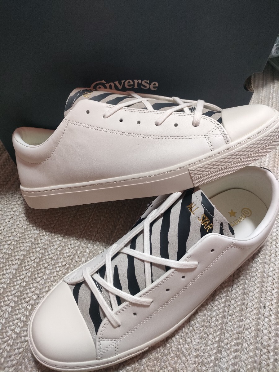 新品 定価18700 CONVERSE ALL STAR COUPE アニマル ゼブラ 28cm レザー オールスター クップ コンバース OX 天然皮革 メンズ拍卖