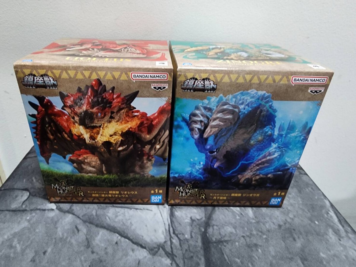 新品未開封品 モンスターハンター 鎮座獣 リオレウス~激闘!雄火竜リオレウス~ ジンオウガ~月下雷鳴~ 2個セット拍卖