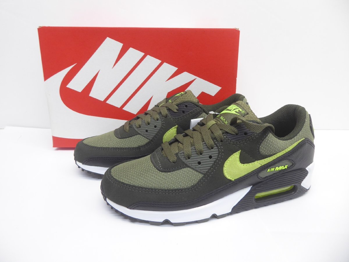NIKE ナイキ AIR MAX 90 Medium Olive Volt DQ4071-200 size:26.5cm スニーカー 靴 △WT3853拍卖