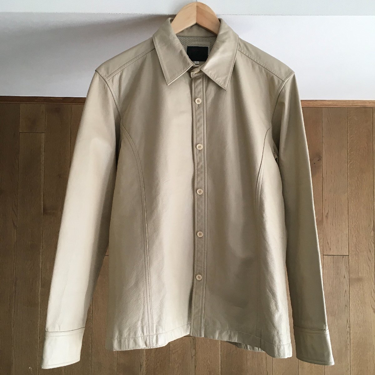 即決 YOHJI YAMAMOTOヨウジヤマモト DURBAN A.A.R 牛革 レザー ジャケットL TM拍卖