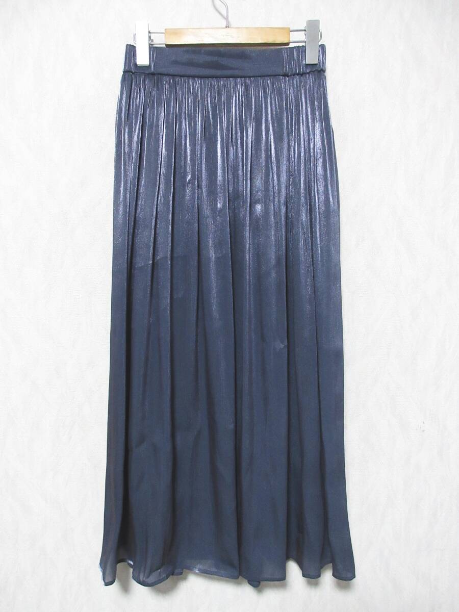 GALLARDAGALANTE ガリャルダガランテ ロング 楊柳ラメギャザースカート CLZ1032301A0005 レディース F yg6951拍卖