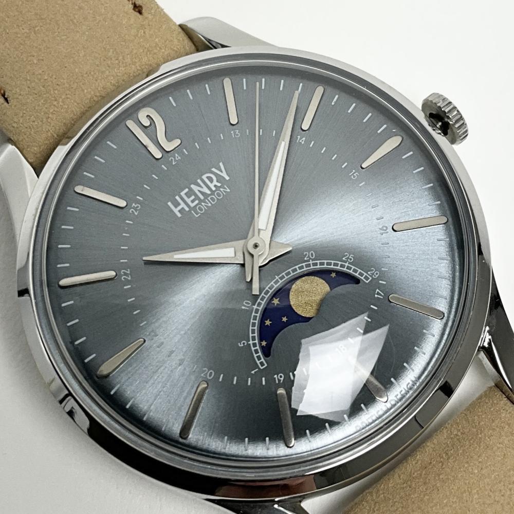 ヘンリーロンドン 腕時計 レディース ユニセックス ムーンフェイズ HENRY LONDON HL34-LM-0377-TT 訳あり品 箱無し 処分拍卖