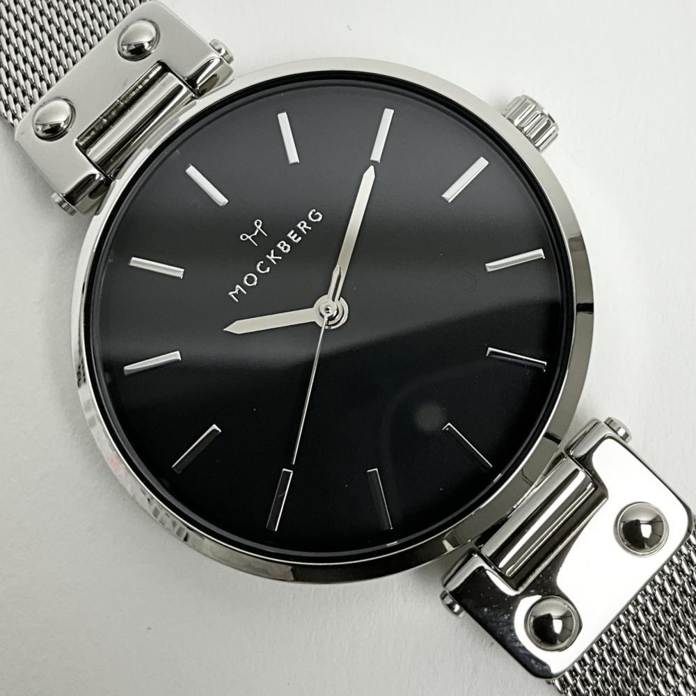 モックバーグ 腕時計 MOCKBERG レディース シルバー メッシュベルト アナログ MO1604 訳あり 付属品なし拍卖